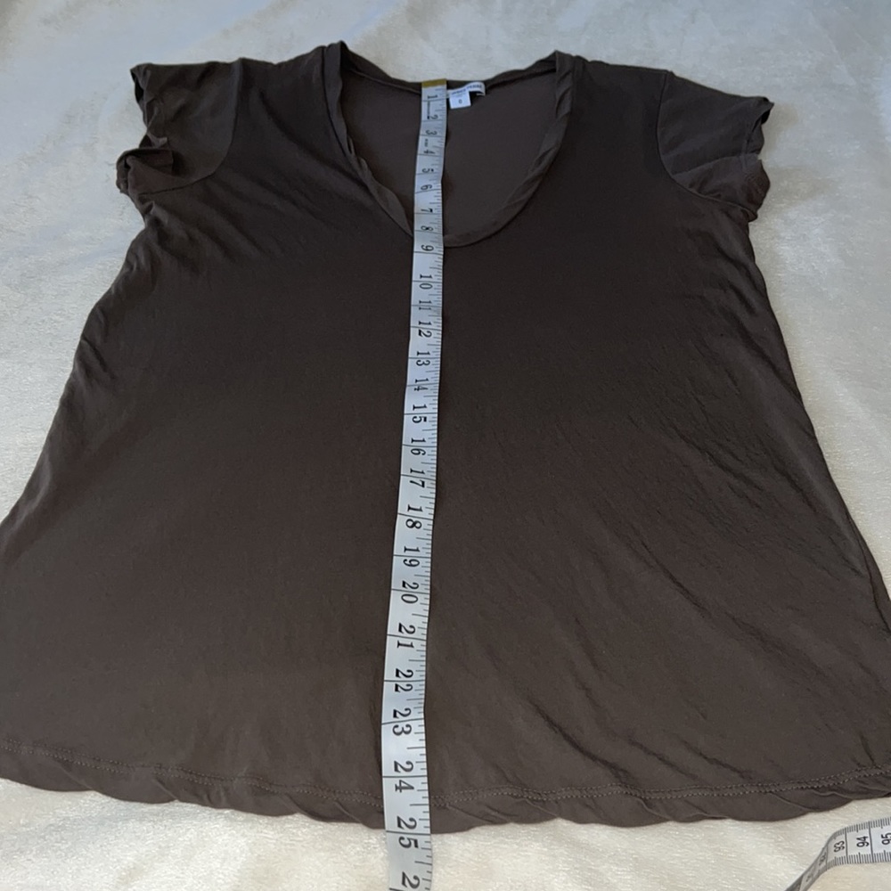 James Perse Deep V Neck T Shirt Size 0 - Picture 5 of 8